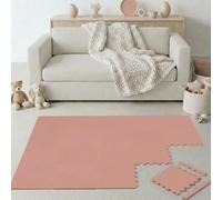 LittleTom 18 Piezas Alfombra Puzzle para Niños - Certificada TÜV - 30x30 cm Colchoneta de Espuma EVA con Bordes - Superficie Antideslizante y Acolchada - Suelo Protector Suave para Habitación Infantil