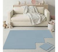 LittleTom 18 Piezas Alfombra Puzzle para Niños - Certificada TÜV - 30x30 cm Colchoneta de Espuma EVA con Bordes - Superficie Antideslizante y Acolchada - Suelo Protector Suave para Habitación Infantil