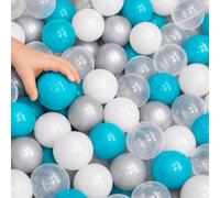 LittleTom 200 Bolas de Colores para Piscina de Bolas - 5,5 cm - Bolas de Juego para niños - Juguete para Pelota, Piscina, Tienda de campaña, Castillo Hinchable - Pelotas de plástico