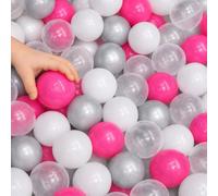 LittleTom 200 Bolas de Colores para Piscina de Bolas - 5,5 cm - Bolas de Juego para niños - Juguete para Pelota, Piscina, Tienda de campaña, Castillo Hinchable - Pelotas de plástico