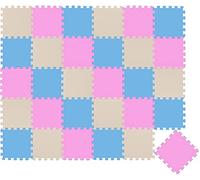 LIttleTom 27 Piezas Alfombra Puzzle para Bebés y Niños - 30x30 Suelo Goma EVA Tapete Juego Infantil