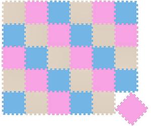 LIttleTom 27 Piezas Alfombra Puzzle para Bebés y Niños - 30x30 Suelo Goma EVA Tapete Juego Infantil