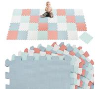LittleTom 36 piezas - Alfombra de suelo de espuma para bebé, 30 x 30 cm, plegable, motricidad y despertar desde el primer mes - Juegos para niños