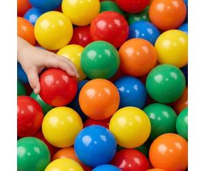 LittleTom 750 Pelotas para Piscina de Bolas bebé - Bolas de Colores 5,5 cm para niños - Pelotas de plástico Ligeras para Parque Infantil, Tienda o túnel de Juego, Juguete Seguro para Interior