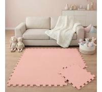 LittleTom 9 Piezas Alfombra Bebé Desde el Primer Mes - 30x30 cm Colchoneta de Espuma EVA Acolchada - Superficie Puzzle Antideslizante para Niños Pequeños - Suelo Protector para la Habitación Infantil