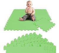 LittleTom 9 Piezas Alfombra Bebé Desde el Primer Mes - 30x30 cm Colchoneta de Espuma EVA Acolchada - Superficie Puzzle Antideslizante para Niños Pequeños - Suelo Protector para la Habitación Infantil