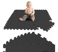LittleTom 9 Piezas Alfombra Bebé Desde el Primer Mes - 30x30 cm Colchoneta de Espuma EVA Acolchada - Superficie Puzzle Antideslizante para Niños Pequeños - Suelo Protector para la Habitación Infantil