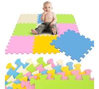LIttleTom 9 Piezas Alfombra Puzzle para Bebés y Niños - 30x30 Suelo Goma EVA Tapete Juego Infantil