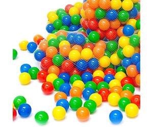 LittleTom Desde el Nacimiento 50 Esferas Piscina Infantil 5,5cm - Piezas Plástico Coloridas Seguras sin BPA para Bebé - Juguete Educativo Estimulación Motriz - Accesorios Parque Tienda Hogar Jardín