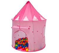 LittleTom Tienda de campaña Juguete para niña 100x100x135cm Piscina de Bolas Rosa
