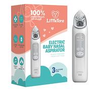 LittleTora Aspirador nasal eléctrico recargable, limpiador de nariz de bebé, ventosa de moco para niños pequeños, aspirador nasal para bebé, dispositivo de extracción de 68 kpa