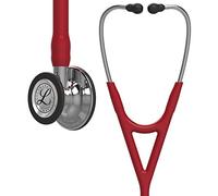 3M Littmann Cardiology IV Fonendoscopio para diagnóstico, campana y vástago de acabado en espejo, tubo color granate y auricular de acero inoxidable, 68,5 cm, 6170