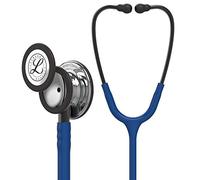 Littmann Classic III Estetoscopio Profesional, 5863, Tubo Azul Marino | Pieza torácica de acero inoxidable acabado espejo, vástago Smoke y arco Smoke. Para médicos, enfermeros y estudiantes