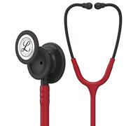Littmann Classic III Estetoscopio Profesional, 5868, Tubo Burdeos | Pieza torácica de acero inoxidable negra, vástago negro y arco auricular negro. Para médicos, enfermeros y estudiantes