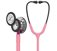 Littmann Classic III Estetoscopio Profesional, 5962, Tubo Rosa Perla | Pieza torácica acabado espejo, vástago rosa y arco Smoke. Para médicos, enfermería y estudiantes de medicina