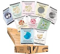 Littorelle - Estuche de Regalo con 12 Mascarillas de Belleza para Rostro y Ojos - Made in France- 96% de Origen Natural - Hidratación, Anti Edad, Imperfecciones, Ojeras y Bolsas
