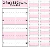 Littversions Paquete de 2 adhesivos de vinilo impermeable de repuesto para panel de fusibles Square D Schnider Homeline, 32 circuitos, color rosa