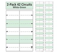 Littversions Paquete de 2 etiquetas adhesivas de vinilo LSDL de repuesto para interruptor eléctrico Square D Schnider Homeline, 42 circuitos, color verde