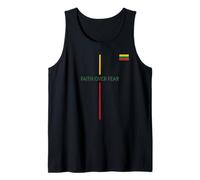 Lituania Faith Over Fear Lituanian Christian Litwa Flag Camiseta sin Mangas
