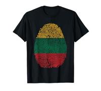Lituania Huella Digital Camiseta