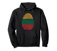 Lituania Huella Digital Sudadera con Capucha