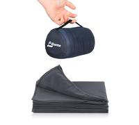 Litume Manta de Viaje Ligera y Transpirable, 170 x 122 cm Suave Manta de avión para viajeros, sábana de Camping Plegable con Saco de Cosas para Tren, Campamento, Viajes