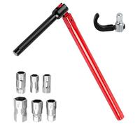 LITZEE Juego de 8 llaves de tuerca de llave de grifo de 9 a 17 mm, herramienta de montaje, llave de grifo, herramienta sanitaria, llave de grifo para lavabo, instalaciones sanitarias