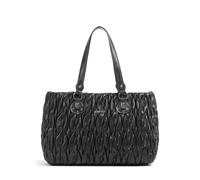 Liu Jo Aide M Bolsa shopping negro, imitación de cuero, mujer