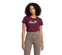 Liu Jo BASIC T-SHIRT TF6283 JS923 T-shirt maniche corte, Bordeaux - 210574000129_M
