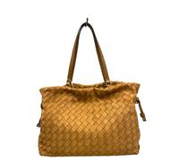 Liu Jo Bolso bandolera Riccy Sequoia, trenzado, tejido, beige, con correa ajustable y bolsillo interior con cremallera
