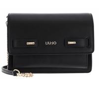 Liu Jo Bolso de Hombro para Mujer, Cuero Negro, Cadena Dorada, Diseño Elegante