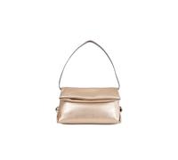 Liu Jo Bolso de hombro Riccy, oro claro, piel sintética, 31 x 16 x 10 cm, con solapa magnética