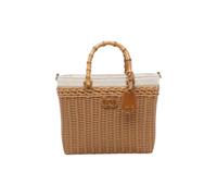 Liu Jo bolso de hombro Summer Tote Naturale marrón claro