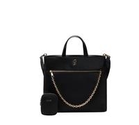 Liu Jo - Bolso Tote Negro de Nylon con Cadena Metálica - Bags - Mujer - Negro - ONE SIZE -