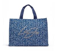 LIU JO Bolsos, neceseres y maletas para mujer Bolso tote grande de denim con estampado animal