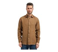 Liu Jo - Camisa de manga larga de lino puro - Shirts - Hombre - Marrón - XL -