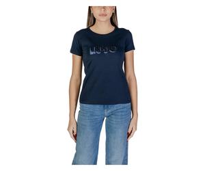 Liu Jo - Camiseta de Manga Corta Colección Primavera/Verano - Tops - Mujer - Azul - XL -