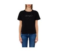 Liu Jo - Camiseta de manga corta - Tops - Mujer - Negro - M -