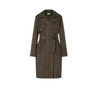 Liu Jo CAPPOTTO CINTURATO - Abrigo de lana a cuadros - Abrigo de mujer, S9072 Camel Check, S