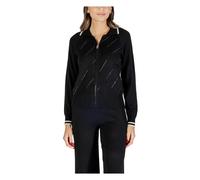 Liu Jo - Cárdigan con cremallera y detalles brillantes - Knitwear - Mujer - Negro - L -
