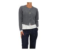 Liu Jo - Cárdigan de Lana con Botones Joya - Knitwear - Mujer - Gris - M -