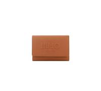 Liu Jo Cartera Caliwen M para mujer, piel sintética, marrón, 14,5 x 10 x 4 cm, con solapa y botón, 13 ranuras para tarjetas