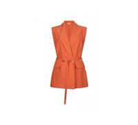 Liu Jo - Chaleco de lino - Jackets - Mujer - Naranja - M -