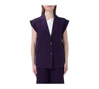 Liu Jo - Chaleco de Lino y Lyocell - Jackets - Mujer - Púrpura - S -