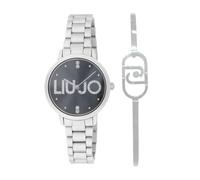 Liu Jo Couple Essence TLJ2513 - Reloj de pulsera para mujer (mecanismo de cuarzo, acero inoxidable), plateado, Moderno
