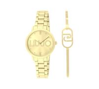 Liu Jo Couple Essence TLJ2518 - Reloj de pulsera para mujer (mecanismo de cuarzo, acero inoxidable), dorado, Moderno
