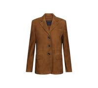 Liu Jo - Elegante Chaqueta de Gamuza con Solapa - Jackets - Mujer - Marrón - 2XL -