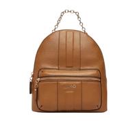 Liu Jo Mochila Hematita M Mujer, Nut, piel sintética, 24 x 31 x 15 cm, con cadena, bolsillo exterior con cremallera, correas ajustables