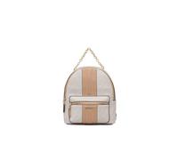 Liu Jo Mochila mujer hematita M, piel sintética, natural/marrón oscuro, 24 x 31 x 15 cm, con cadena y múltiples bolsillos