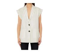 Liu Jo - Gilet en mezcla de lino - Jackets - Mujer - Blanco - 2XS -